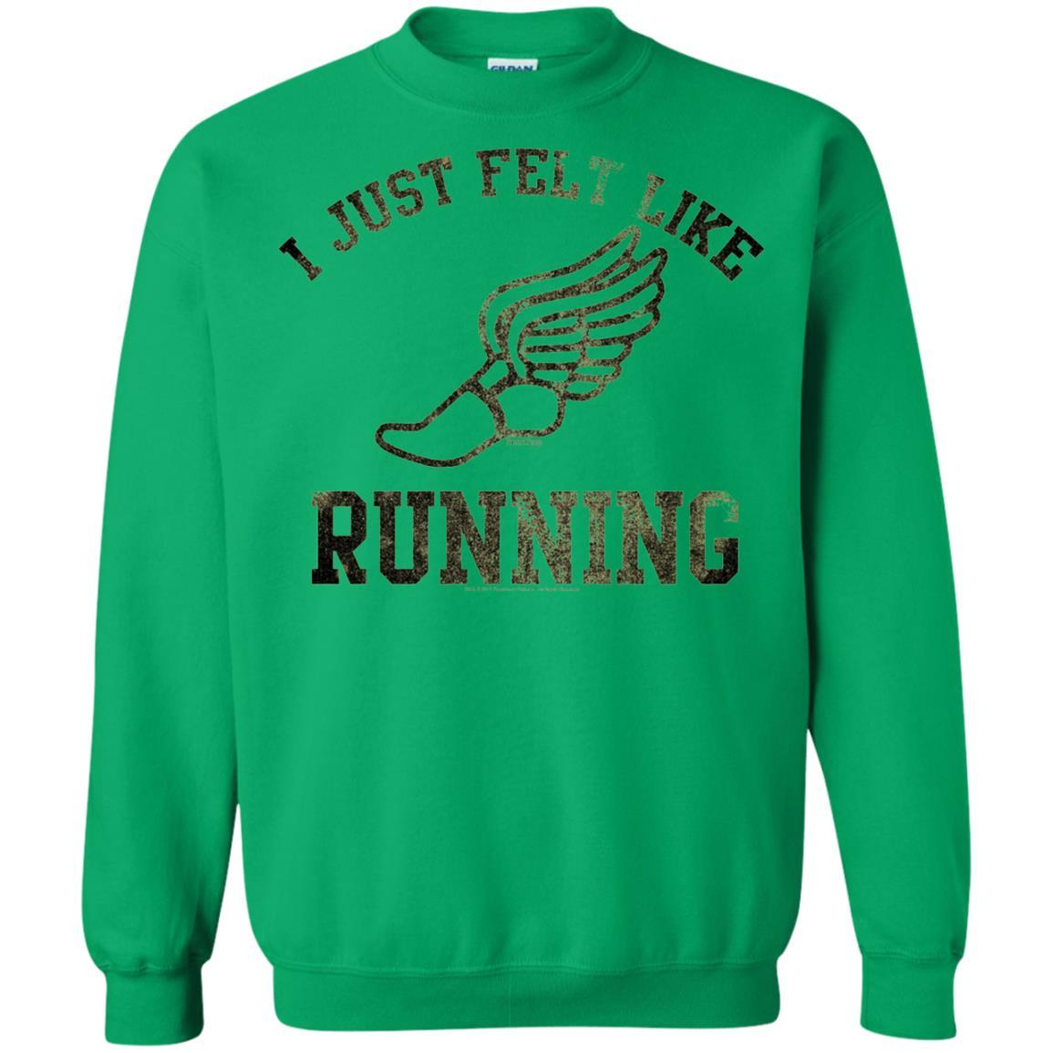Movie T-Shirt I Just Felt Like Running Irish Green