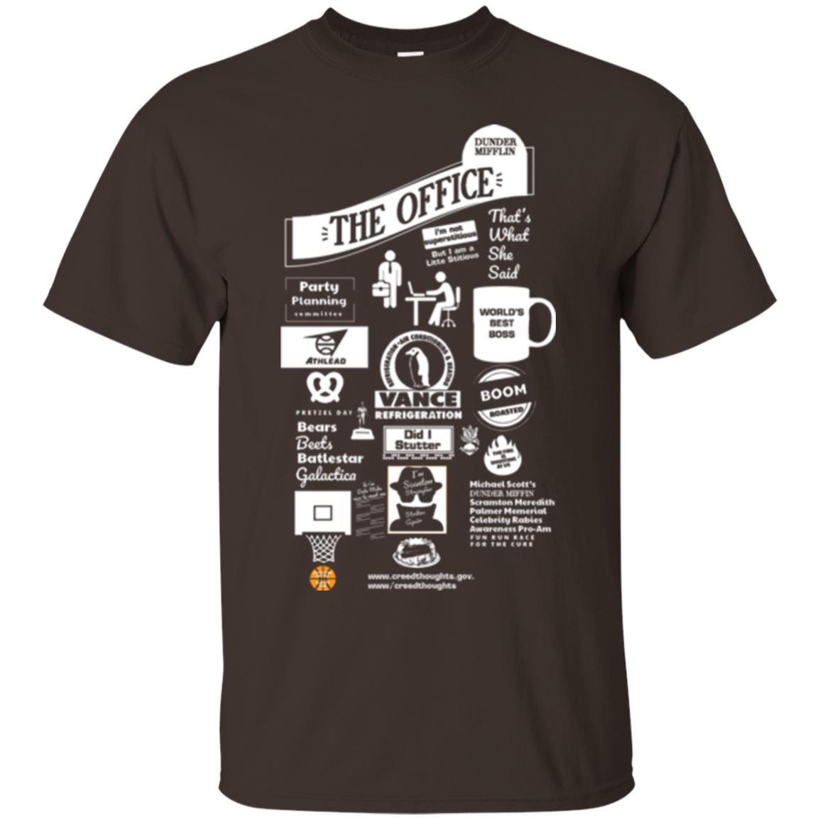 The Mashup Ofice T-shirt Dark Chocolate