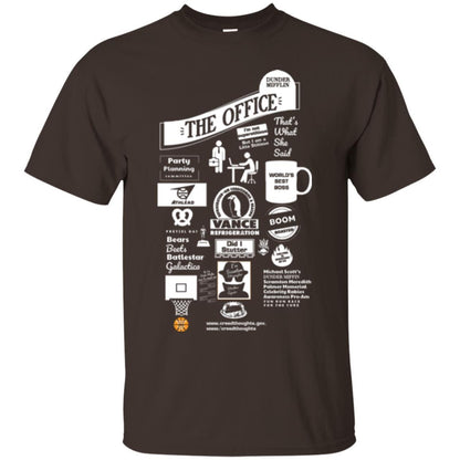 The Mashup Ofice T-shirt Dark Chocolate