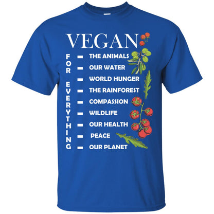 Vegetarian T-shirt Vegan For Everything Royal