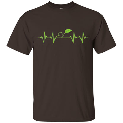 Vegetarian T-shirt Vegan Heartbeat Dark Chocolate