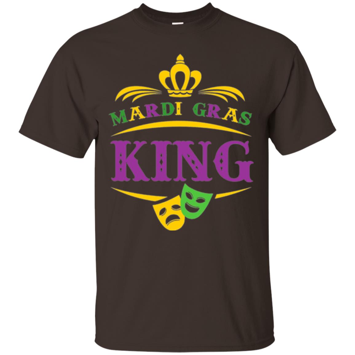 Mardi Gras King Gift T-shirt Dark Chocolate