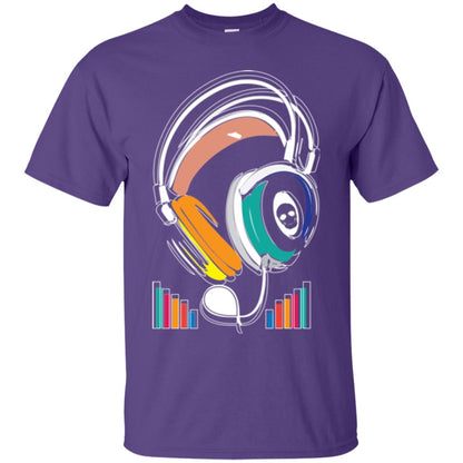 Music Lover T-shirt Sound Activated Glow Purple