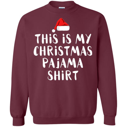 Christmas T-shirt This Is My Christmas Pajama Shirt Maroon