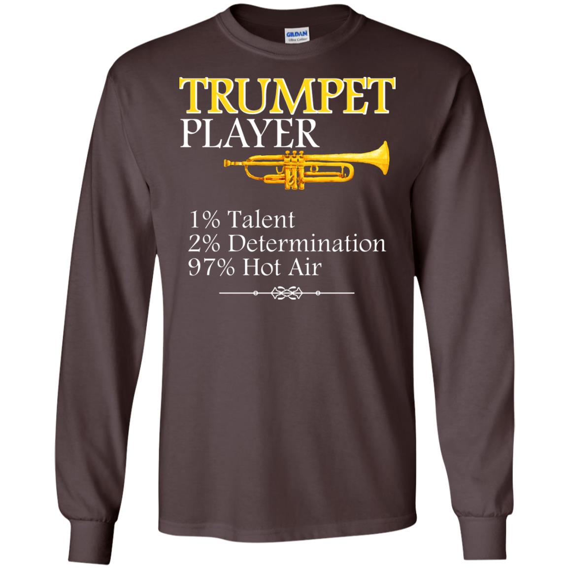 Trumpet Player Gift Shirt For Trumpet Lover Dark Chocolate