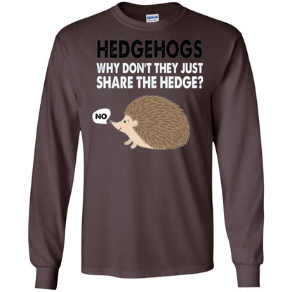 Hedgehogs T-shirt Why Don_t They Just Share Hedge Dark Chocolate