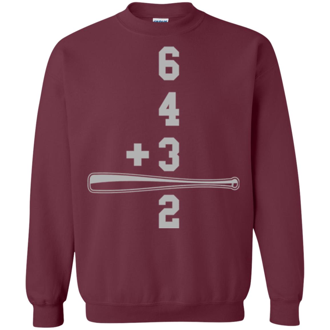 Baseball And Math Lovers T-shirt Maroon
