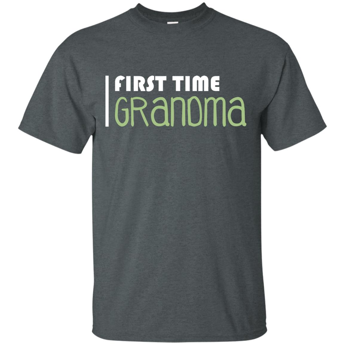 First Time Grandma Shirt Dark Heather