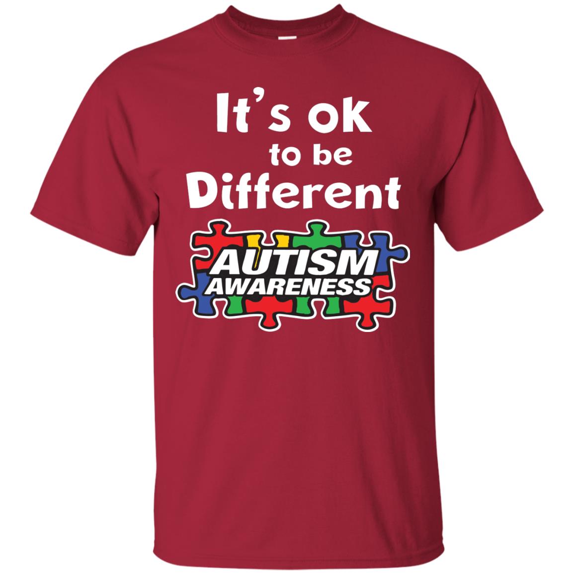 It’s Ok To Be Different Autism Awareness Best Gift Shirt For Autism Awareness Cardinal