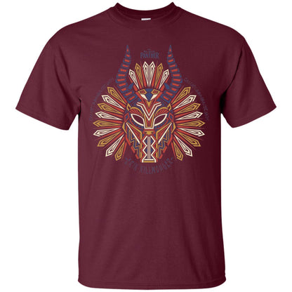 Black Panther Movie Geo Killmonger Movie Lover T-shirt Maroon