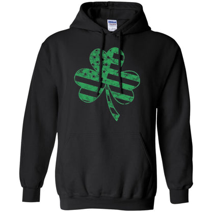 Irish American Flag Shamrock St. Patrick's Day T-shirt Black