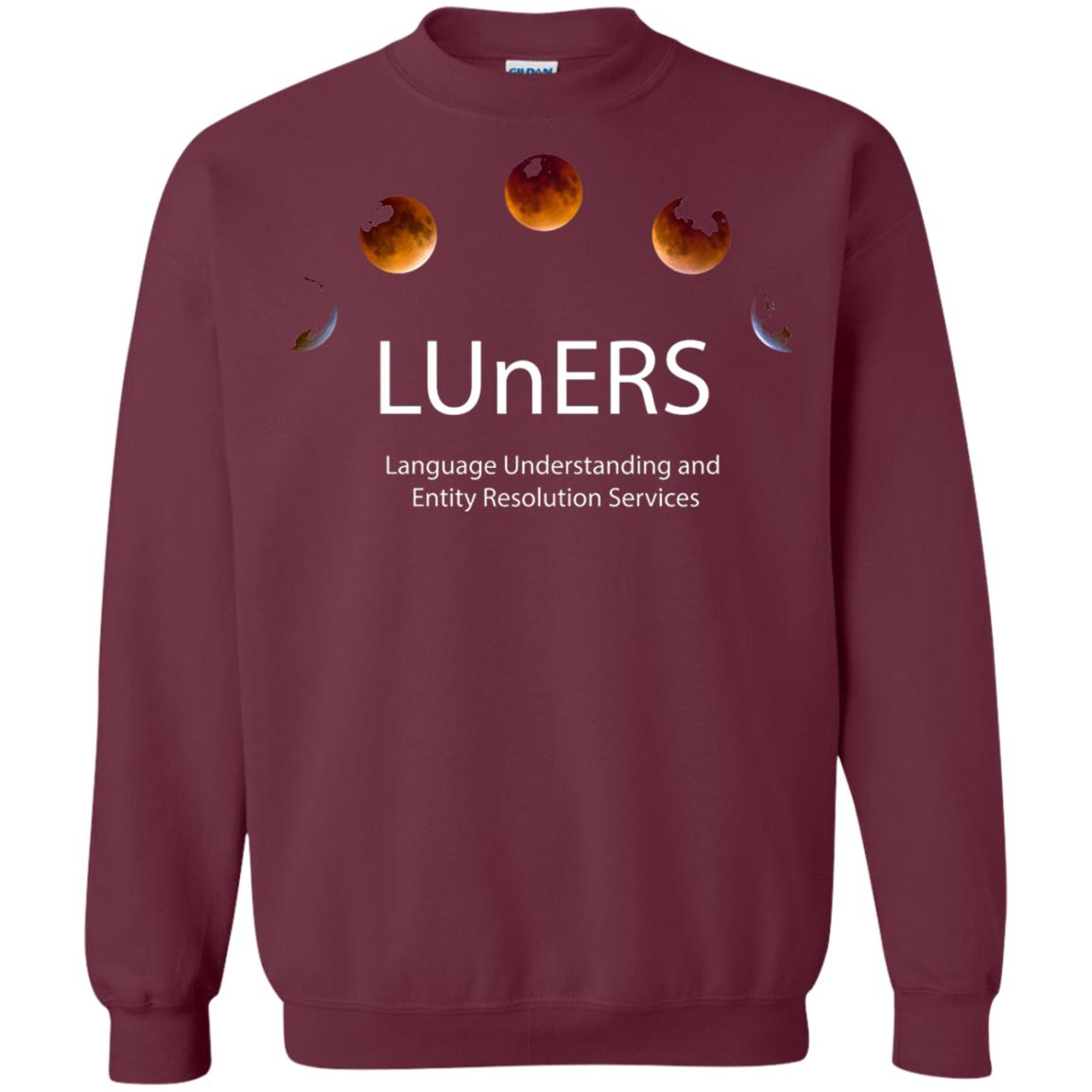 Luners Team T-shirt Language Understanding And Entity Resolution Services Maroon