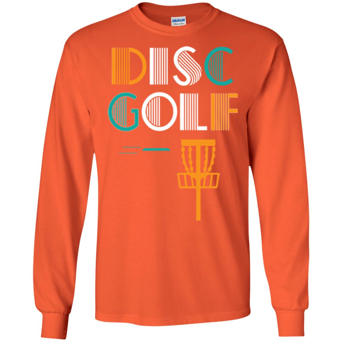 Golf Lover T-shirt Disc Golf Orange