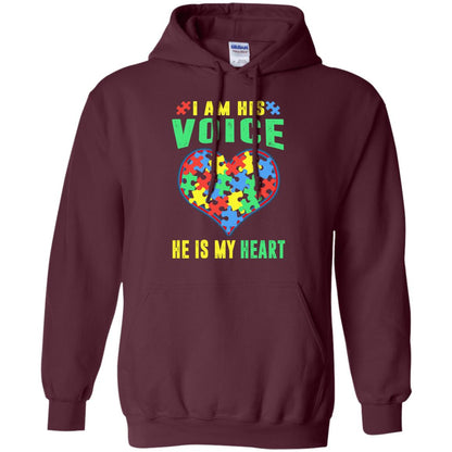 Autism Awareness Shirt He Is My Heart Maroon
