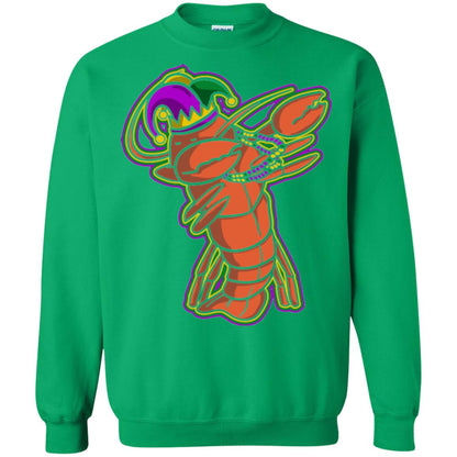 Dabbing Mardi Gras Crawfish T-shirt Mardi Gras Gift Shirt Irish Green