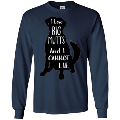 Dog Lovers T-shirt I Love Big Mutts And I Don_t Lie Navy