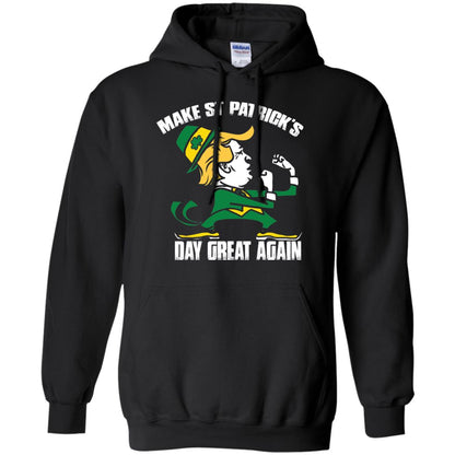 Trump Make St Patricks Day Great Again Funny Trump T-shirt Black