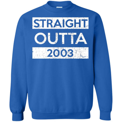 Brithday T-shirt Straight Outta 2003 Royal