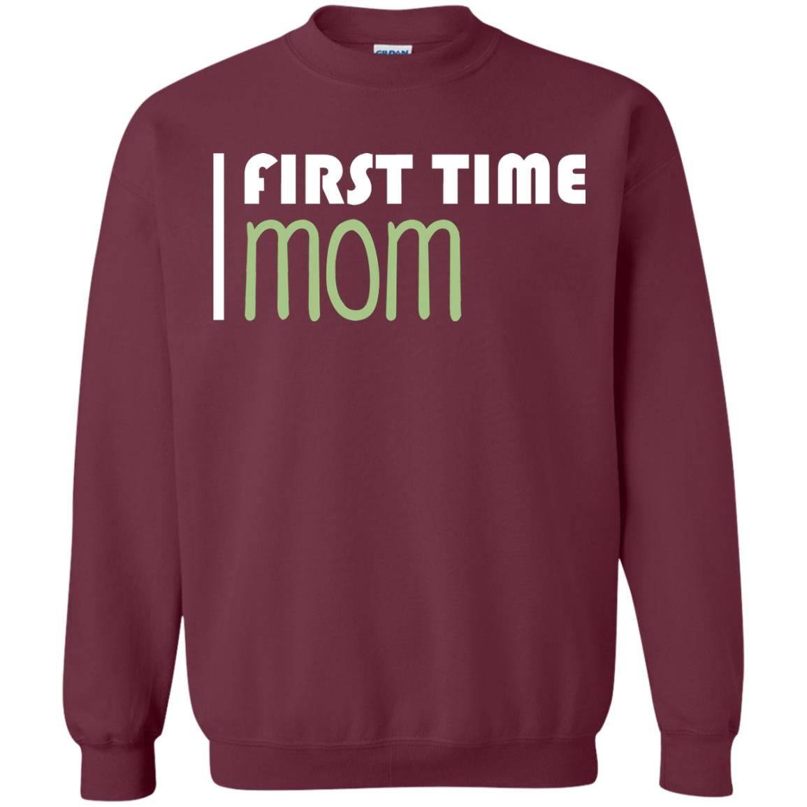 First Time Mom New Mom Shirt Maroon