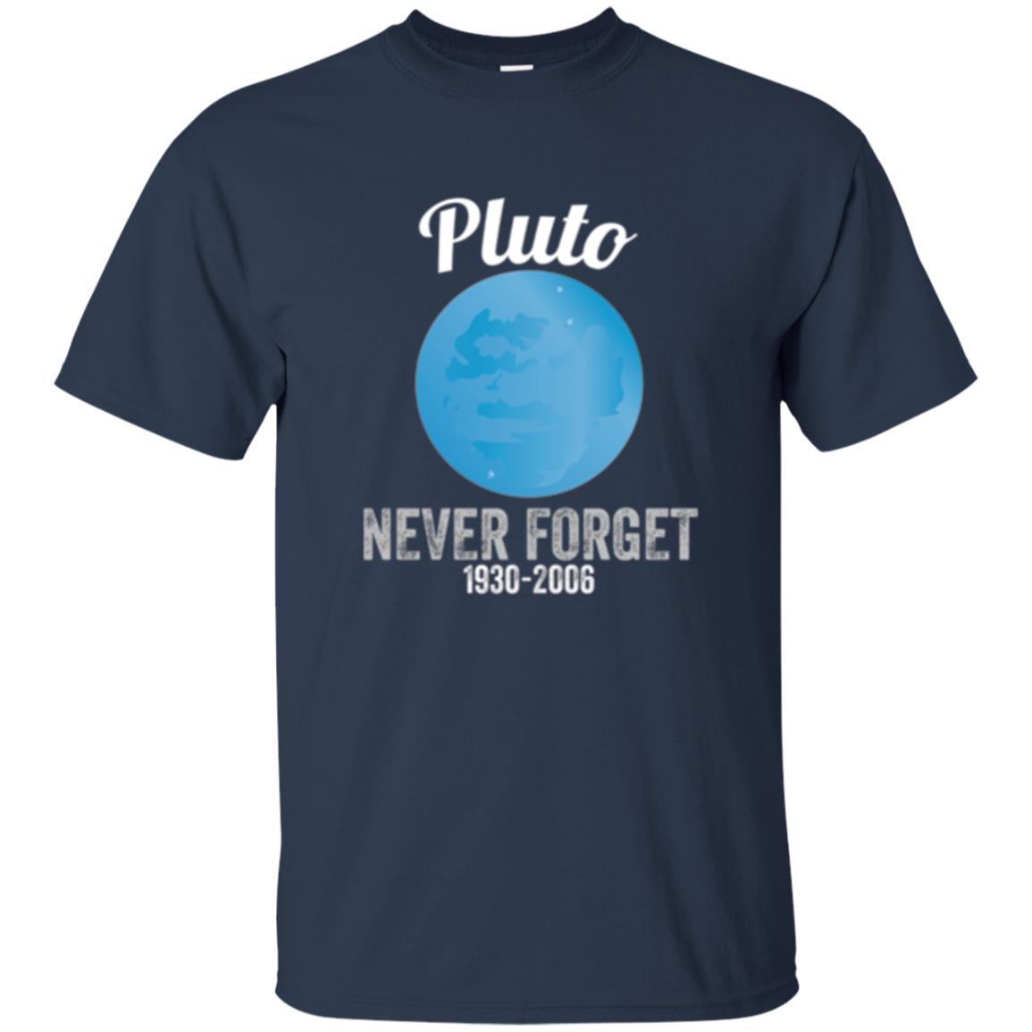 Science T-shirt Pluto Never Forget T-shirt Navy