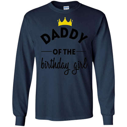 Daddy Of The Birthday Girl Party T-shirt Navy