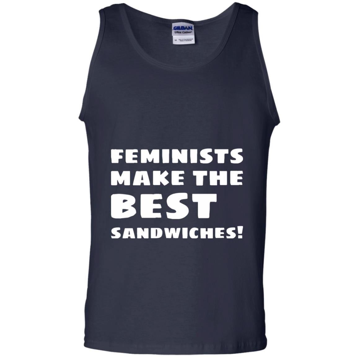 Feminists Make The Best Sandwiches Conversation T-shirt Navy