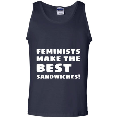 Feminists Make The Best Sandwiches Conversation T-shirt Navy