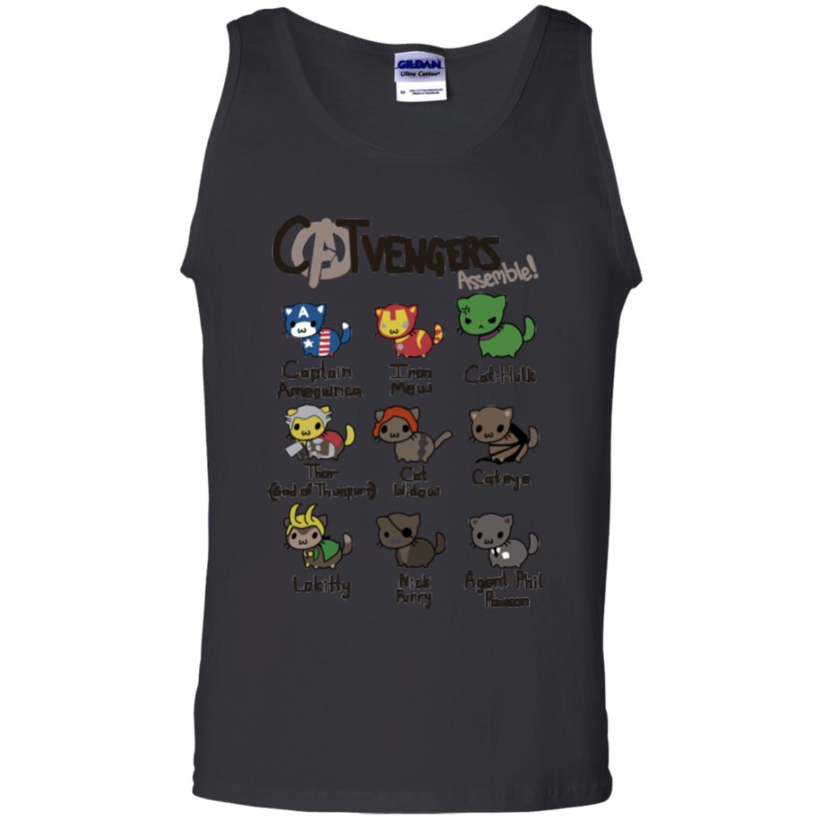 Catvengers Cat Lover Shirt Black