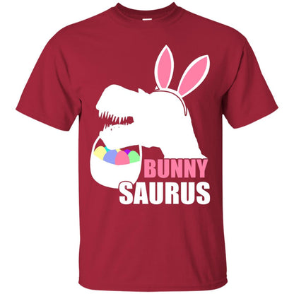 Bunnysaurus Easter Dinosaur Lover Shirt Cardinal