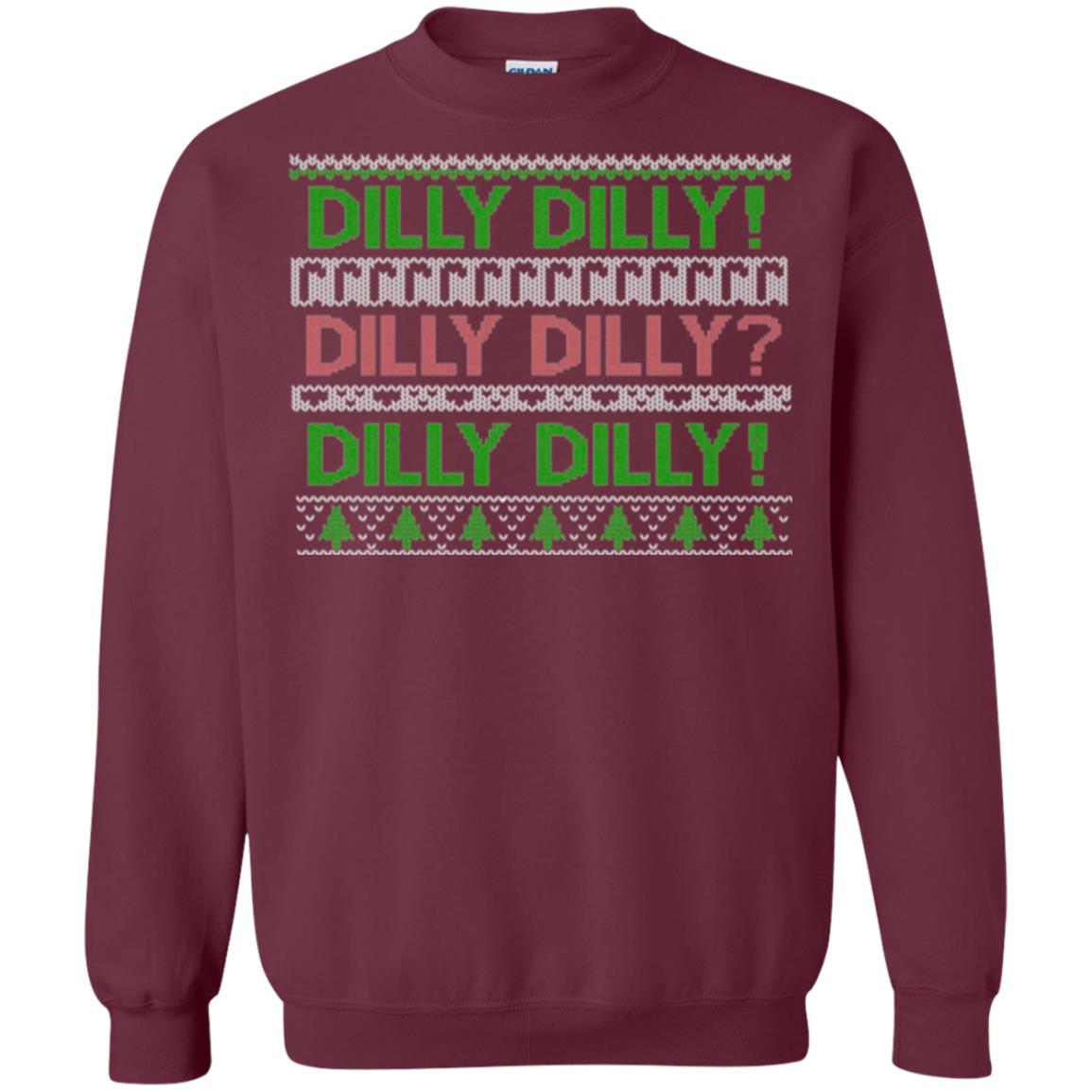 Christmas T-shirt Dilly Dilly Maroon