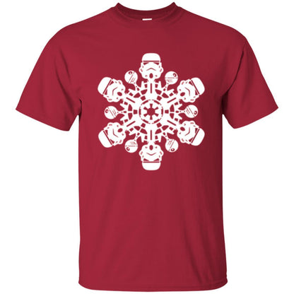 Film T-shirt Star Wars Stormtrooper Christmas Snowflake Graphic Cardinal