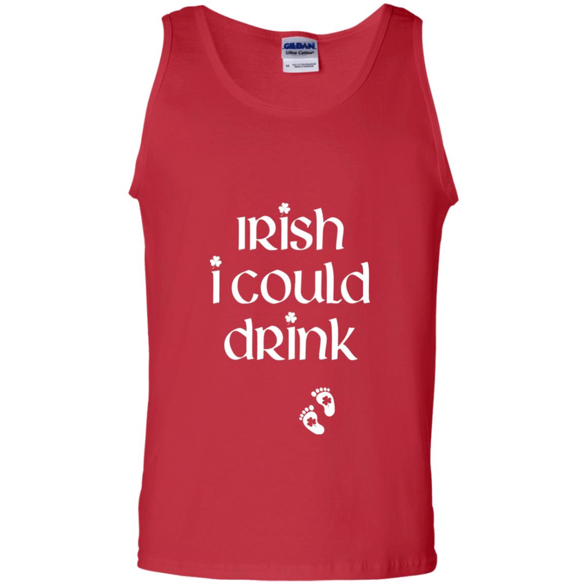 Irish I Could Drink Funny Pregnancy St Patrick_s Day T-shirt Red