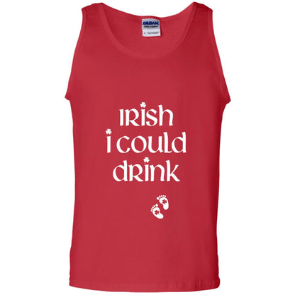 Irish I Could Drink Funny Pregnancy St Patrick_s Day T-shirt Red