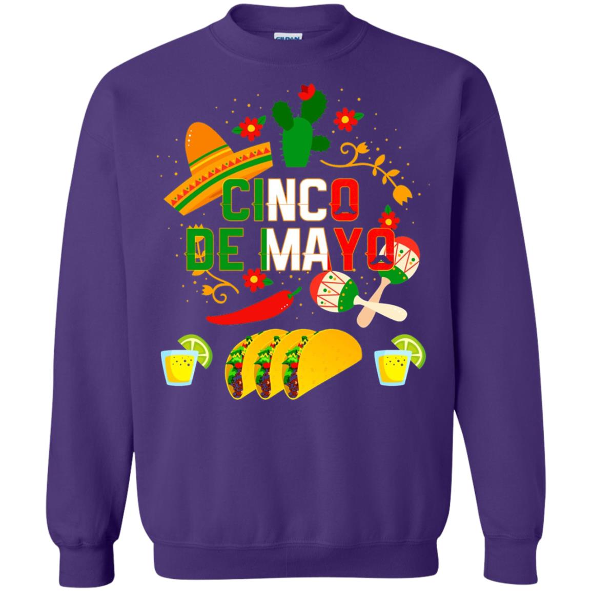 Fiesta Cinco De Mayo T-shirt Cinco De Mayo Purple
