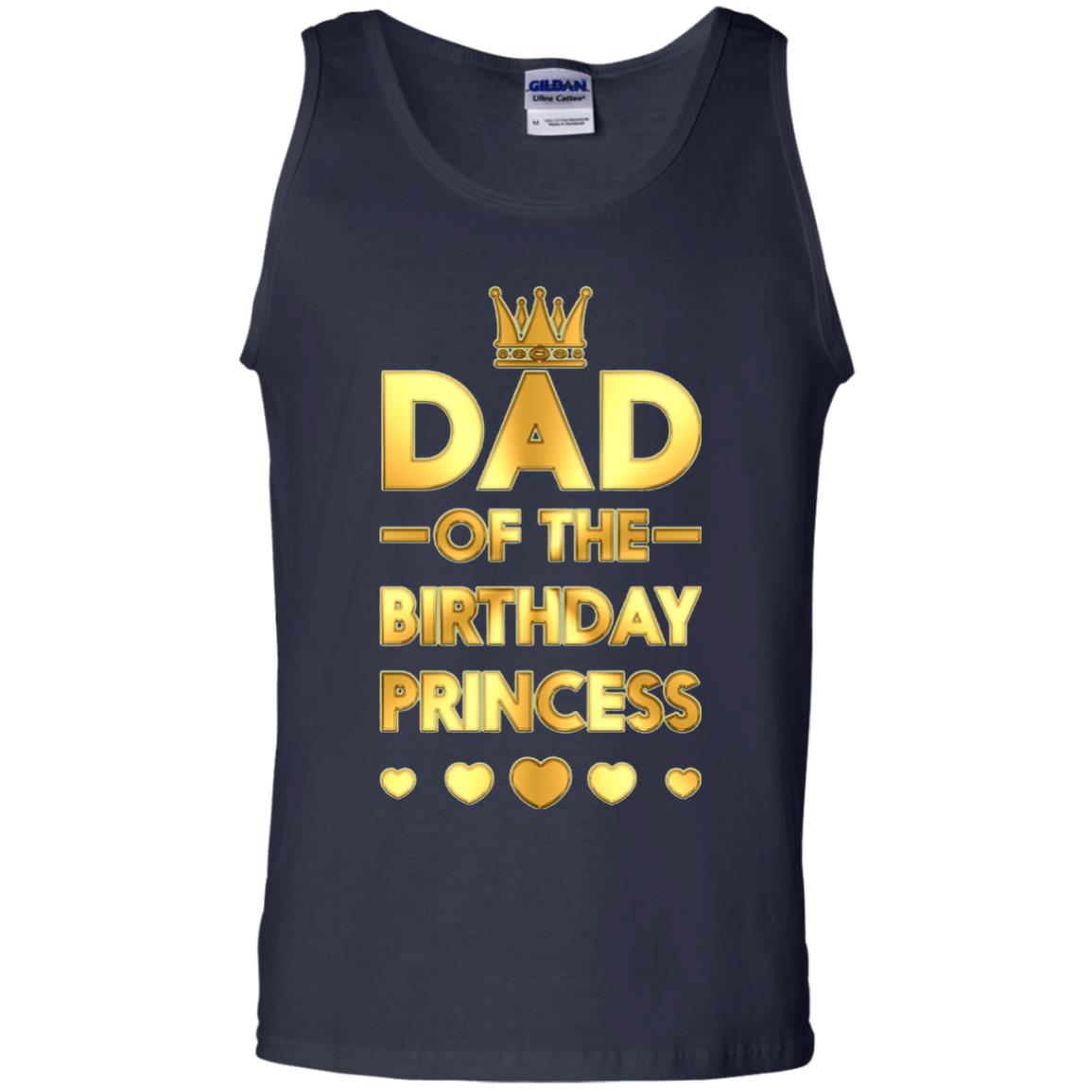 Dad Of The Birthday Princess Family T-shirt Navy