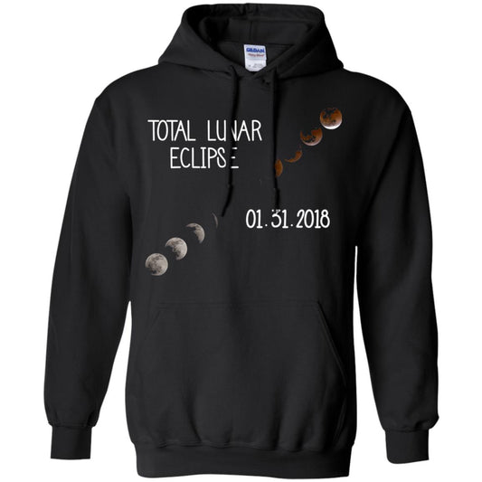Total Lunar Eclipse 01-31-2018 Celebration Shirt Black