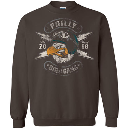 Bird Gang Eagles T-shirt Vintage Distressed Dark Chocolate