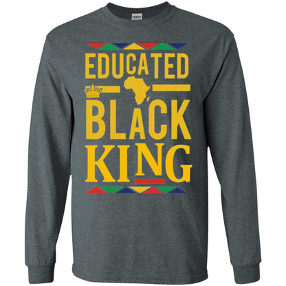 African Dna Pride T-shirt Dashiki Educated Black King Dark Heather