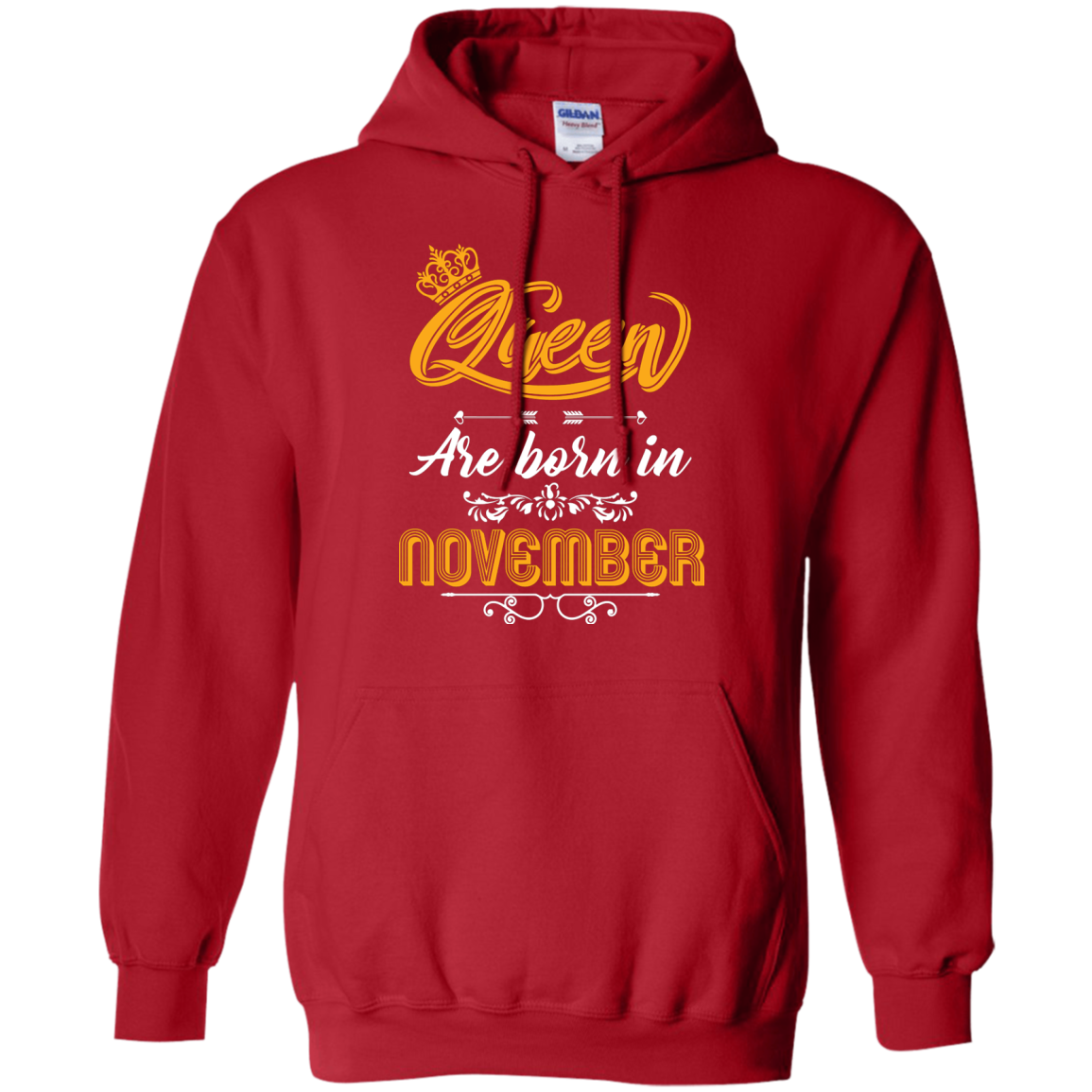 Brithday T-Shirt Queen Are Born In November Red