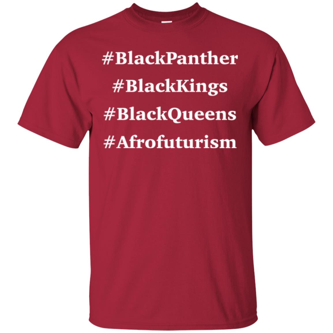Black Panther Black Kings Black Queens Afrofuturism T-shirt Cardinal