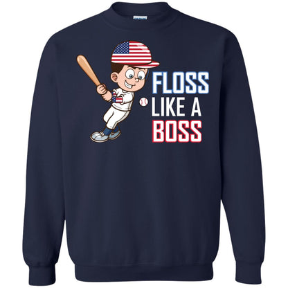 Floss Like A Boss Shirt For Baseball Players Navy