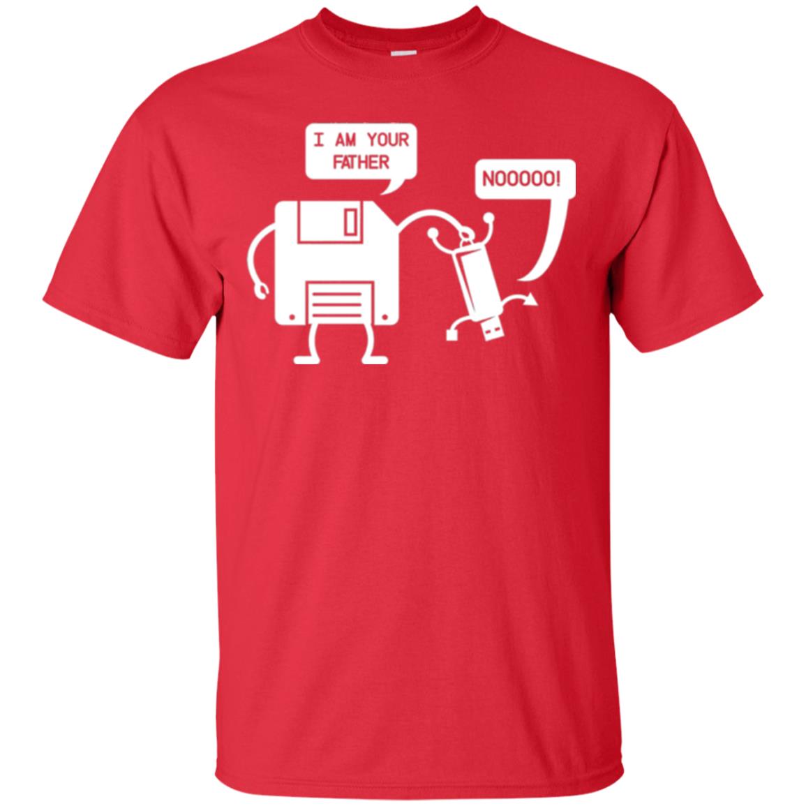 Usb Floppy Disk T-shirt I Am Your Father Red
