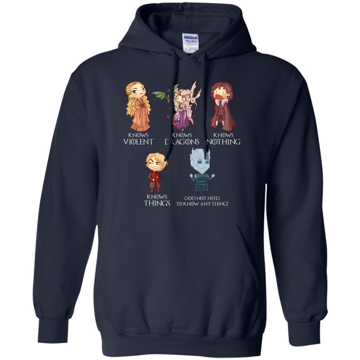 Know Something Game Of Thrones Fan T-shirt Navy