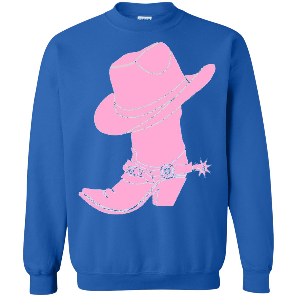 Cowgirl Boots Western Wear T-shirt Royal