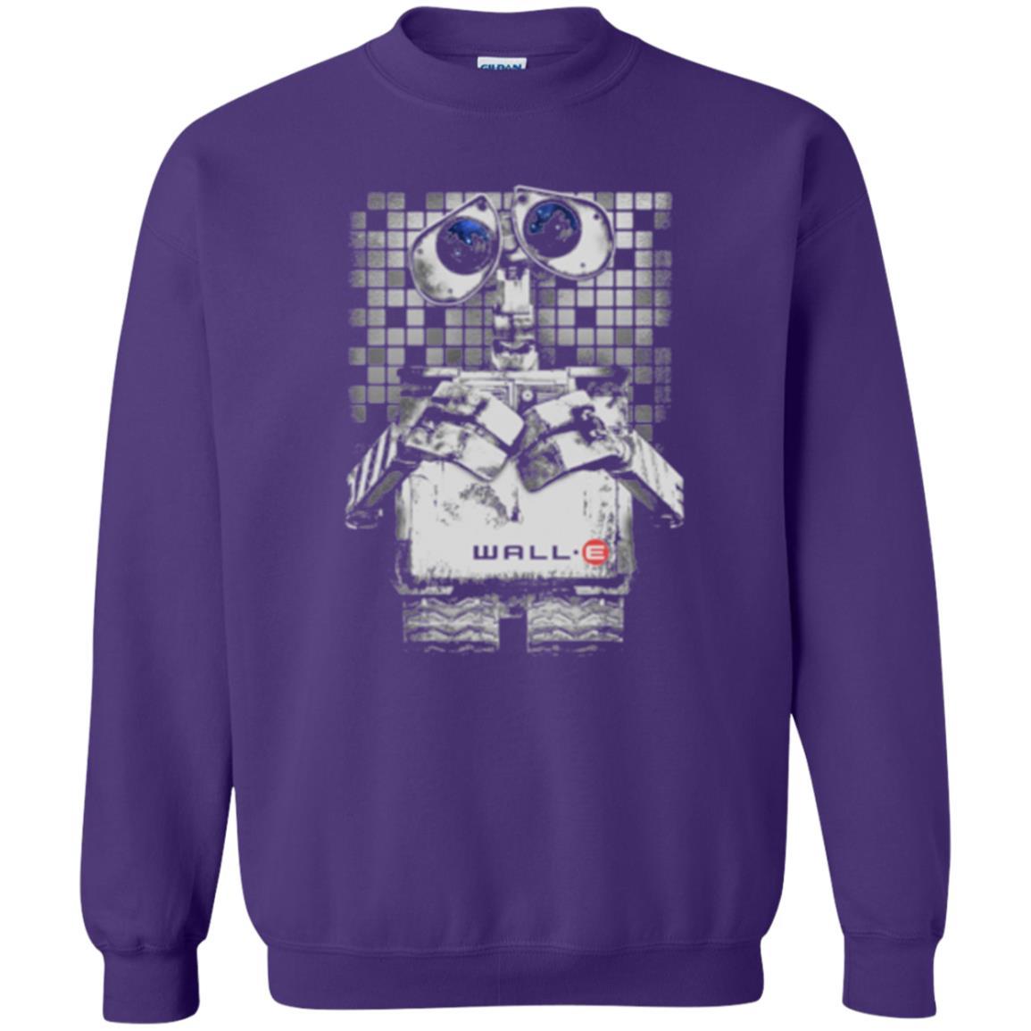 Film T-shirt Wall-e Tile Portrait Graphic Purple