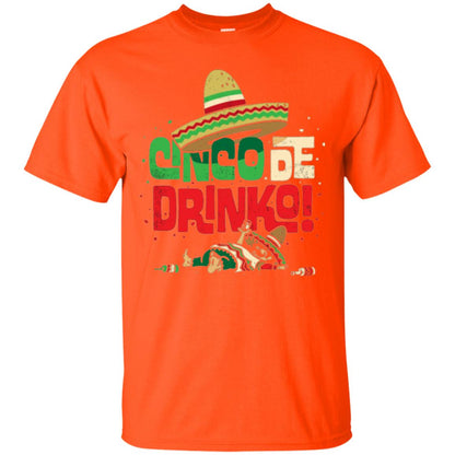 Cinco De Drinko Cinco De Mayo Drink Lover T-shirt Orange