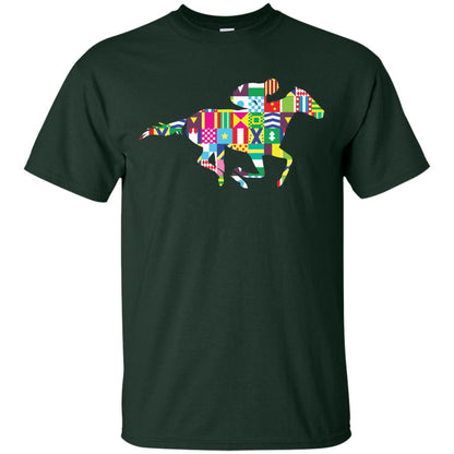 Kentucky Horse Racing Silhouette Derby Shirt Forest