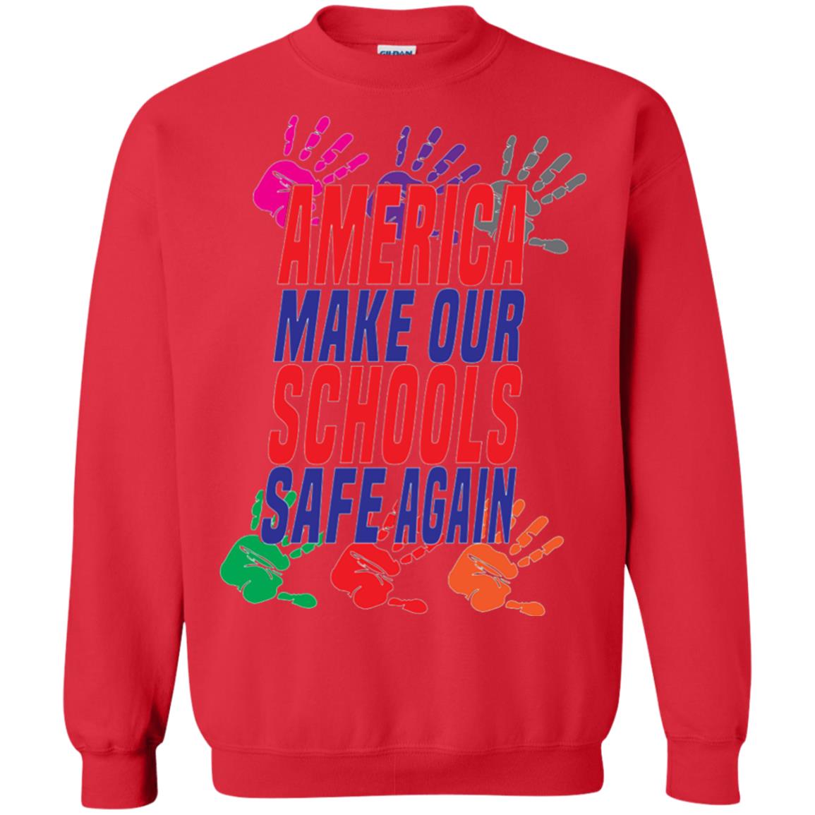 America Make Our Schools Safe Again Gu Control T-shirt Red