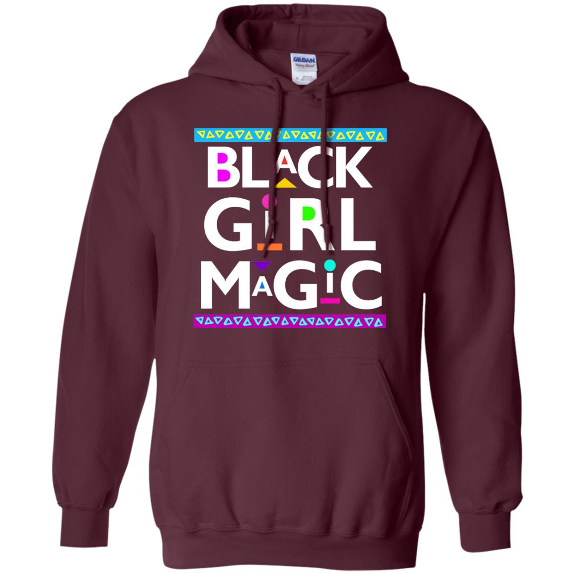 Black Girl Magic T-shirt Women_s Black History Maroon