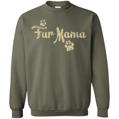 Fur Mama Mommy Love Dog T-shirt Military Green